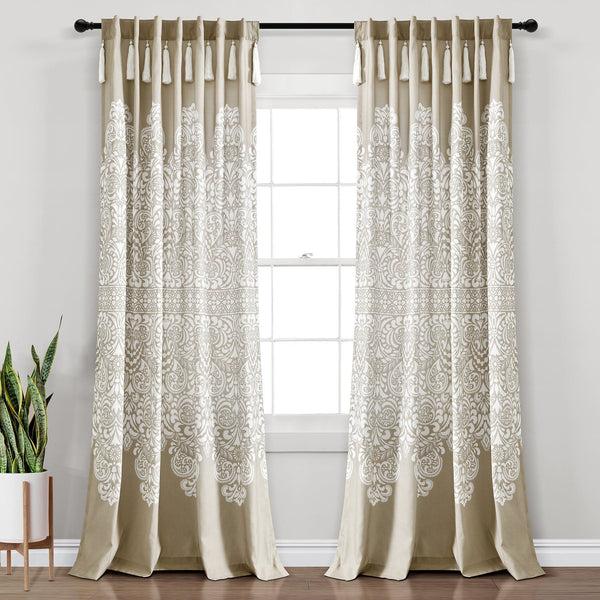 Lush Décor Boho Medallion Window Curtain Panel Set