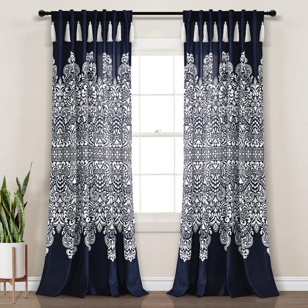 Lush Décor Boho Medallion Window Curtain Panel Set