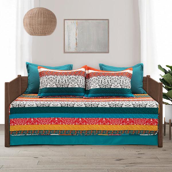 lush décor Boho Stripe 6 Piece Daybed Cover Set