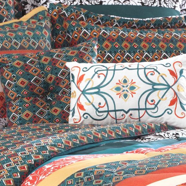 Lush Décor Boho Stripe 7 Piece Comforter Set