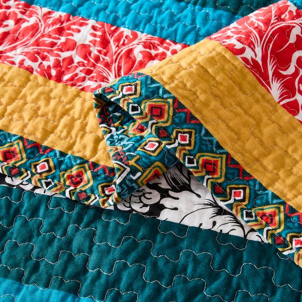 Lush Décor Boho Stripe Quilt Set