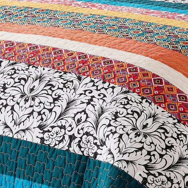 Lush Décor Boho Stripe Quilt Set