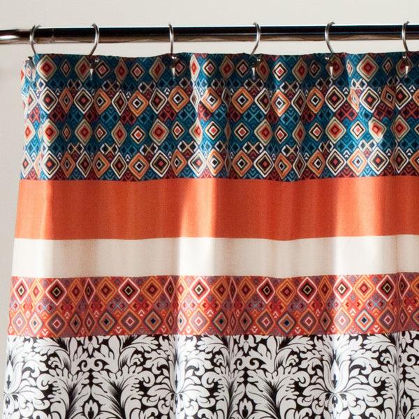 Lush Décor Boho Stripe Shower Curtain