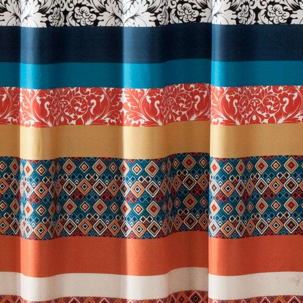 Lush Décor Boho Stripe Shower Curtain