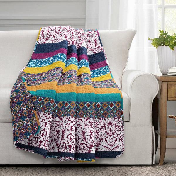 Lush Décor Boho Stripe Throw