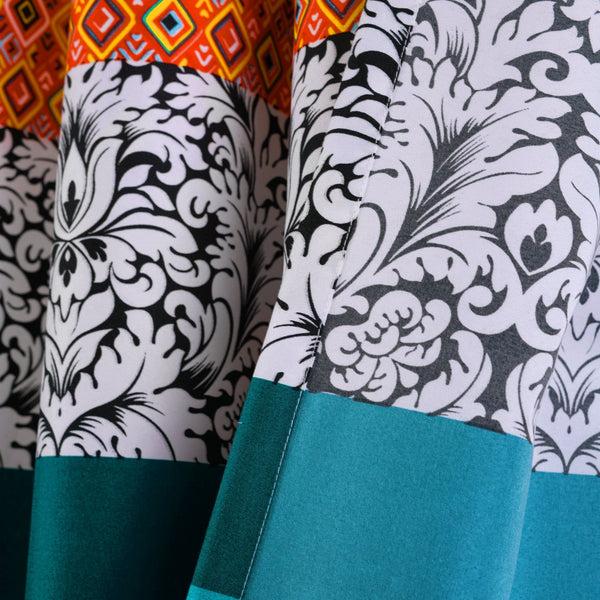 Lush Décor Boho Stripe Window Curtain Panel Set