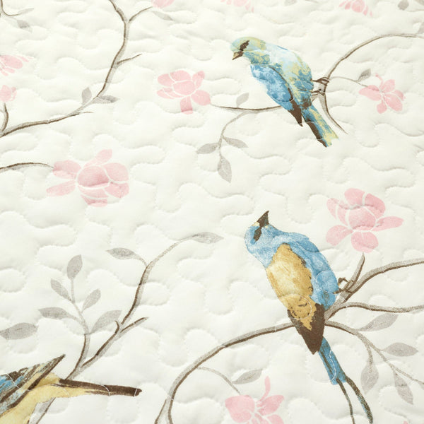 Lush Décor Botanical Bird & Flower Quilt 3 Piece Set