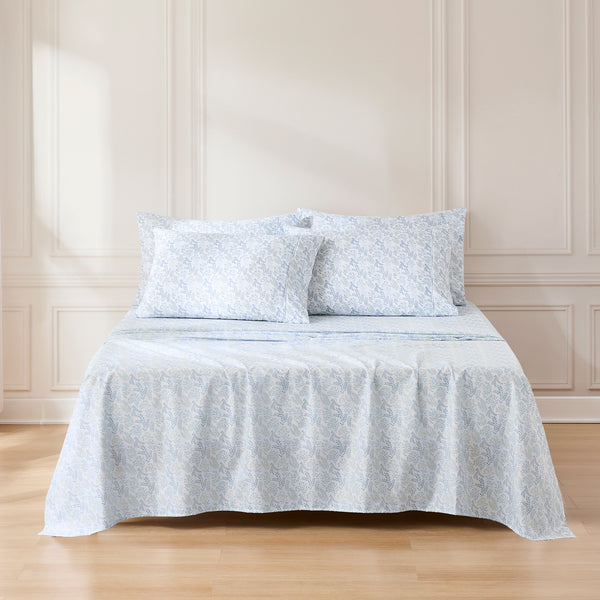 lush décor Botanical Leaf and Floral Sheet Set