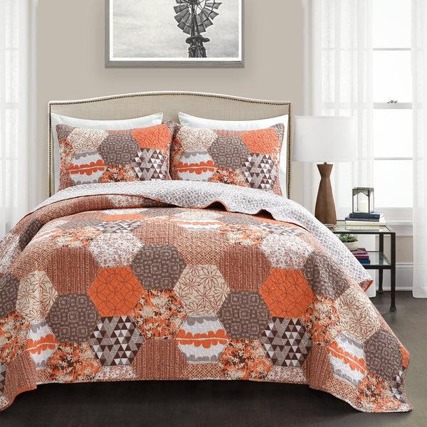 lush décor Briley Quilt 3 Piece Set