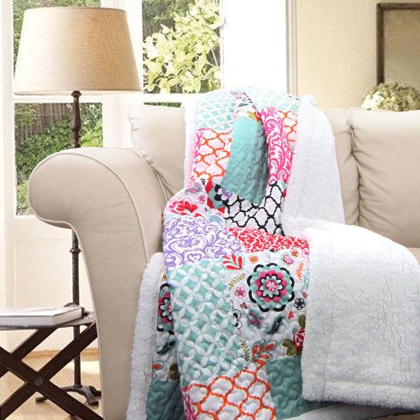 lush décor Brookdale Throw Sherpa