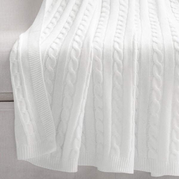 Lush Décor Cable Soft Knitted Throw