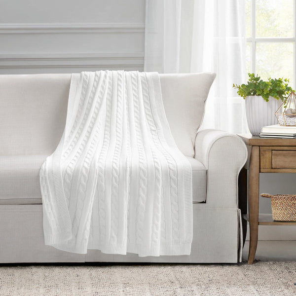 lush décor Cable Soft Knitted Throw