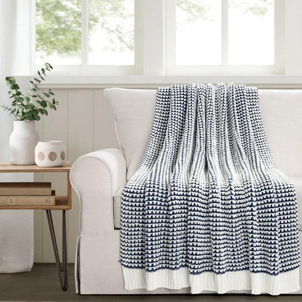 Lush Décor Chic And Soft Knitted Throw