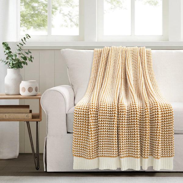 Lush Décor Chic And Soft Knitted Throw