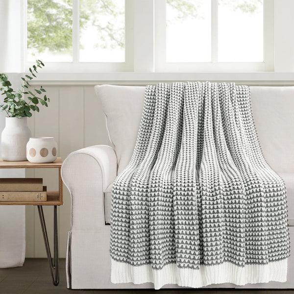 Lush Décor Chic And Soft Knitted Throw