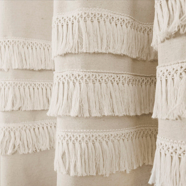 Lush Décor Ciel Tassel Shower Curtain