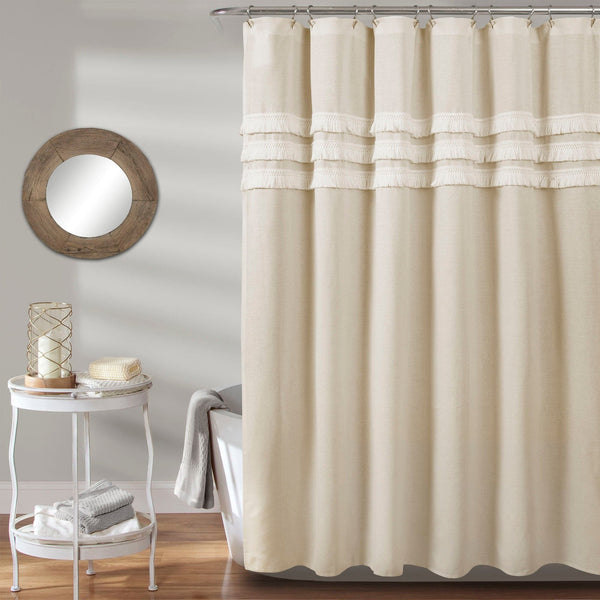 lush décor Ciel Tassel Shower Curtain