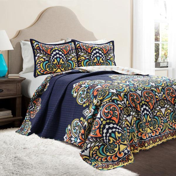 Lush Décor Clara Quilt 3 Piece Set