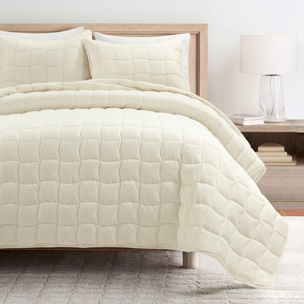lush décor Cloud Gauze 3 Piece Quilt Set