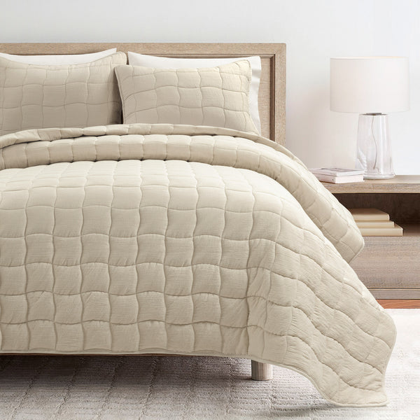 Lush Décor Cloud Gauze 3 Piece Quilt Set