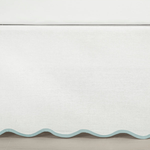lush décor Coastal Chic Scalloped Edge Bed Skirt