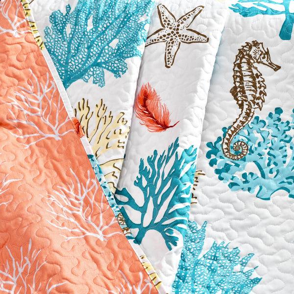 Lush Décor Coastal Reef Feather Throw