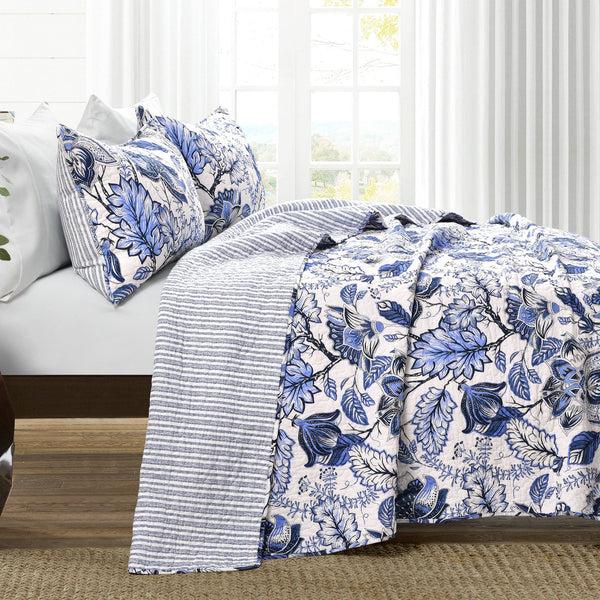 Lush Décor Cynthia Jacobean 3 Piece Quilt Set