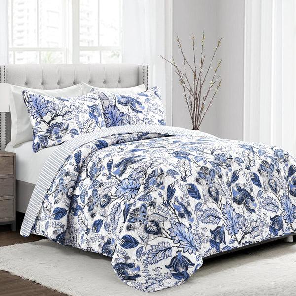lush décor Cynthia Jacobean 3 Piece Quilt Set