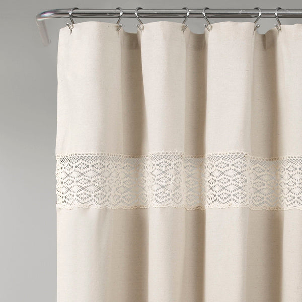 Lush Décor Dana Lace Shower Curtain