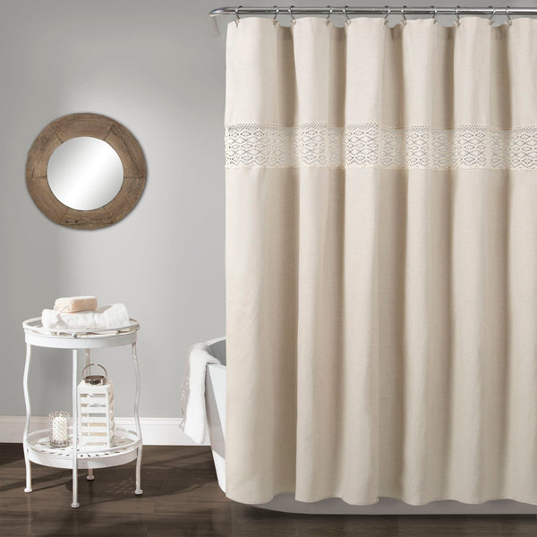 lush décor Dana Lace Shower Curtain