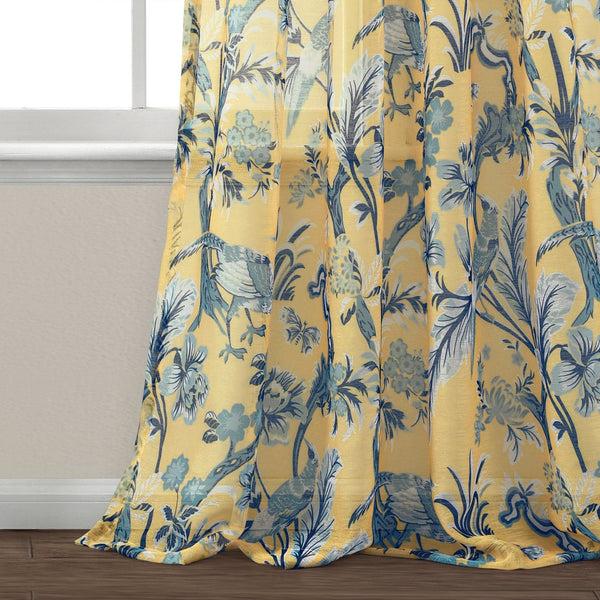 Lush Décor Dolores Sheer Window Curtain Panel Set