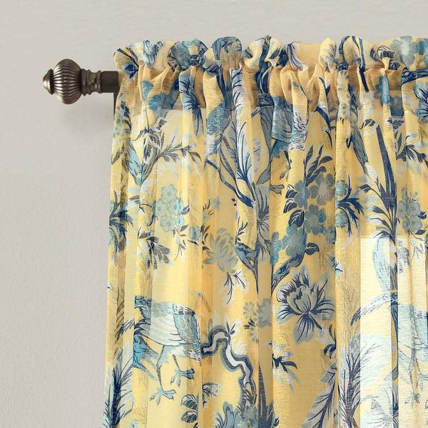 Lush Décor Dolores Sheer Window Curtain Panel Set