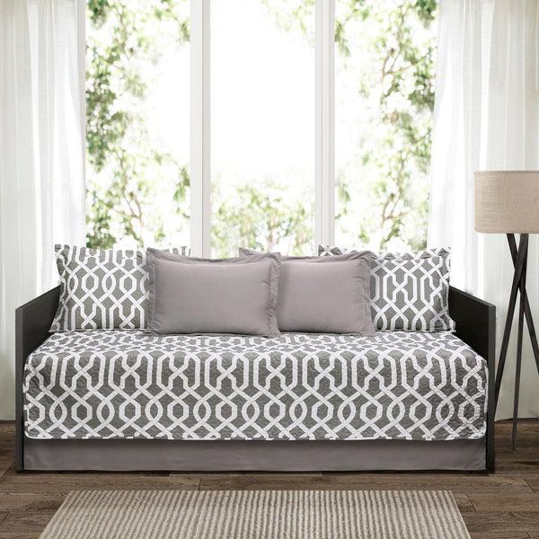 Lush Décor Edward Trellis 6 Piece Daybed Cover Set