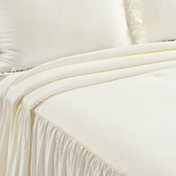 Lush Décor Ella Ruffle Lace 3 Piece Bedspread Set
