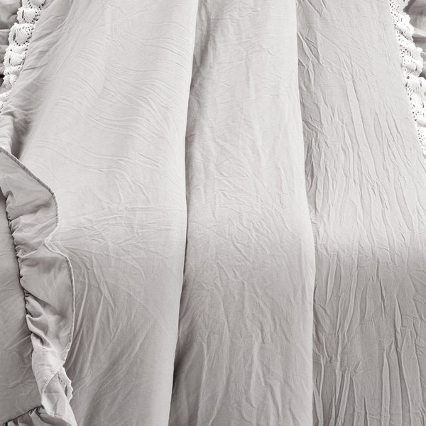 Lush Décor Ella Ruffle Lace Throw
