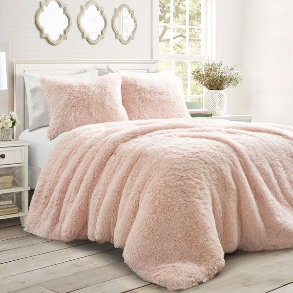 Lush Décor Emma Faux Fur Comforter Set