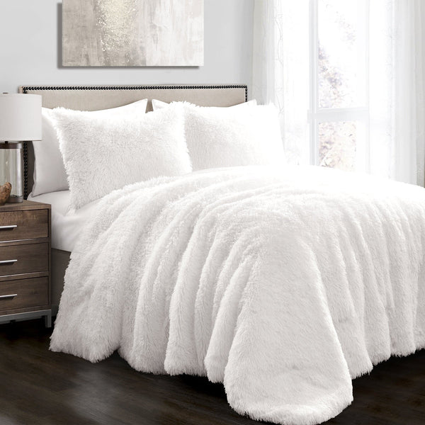 Lush Décor Emma Faux Fur Comforter Set