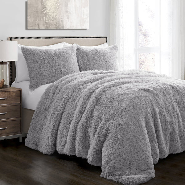 Lush Décor Emma Faux Fur Comforter Set