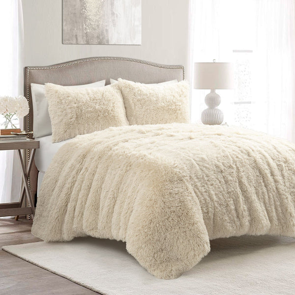 lush décor Emma Faux Fur Comforter Set