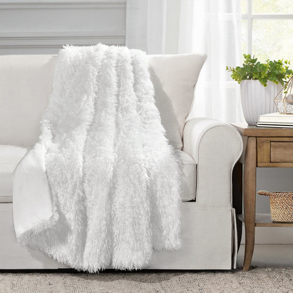 lush décor Emma Faux Fur Throw