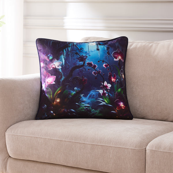 Lush Décor Fantasy Orchids Decorative Pillow