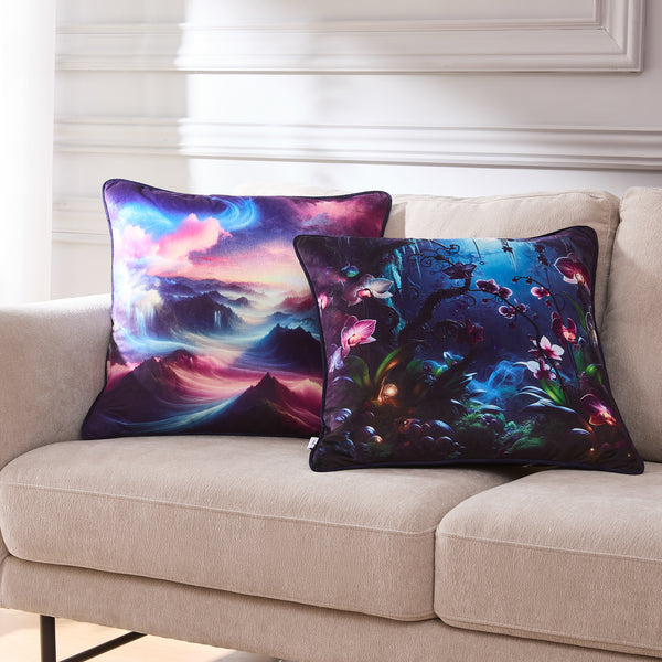 Lush Décor Fantasy Orchids Decorative Pillow