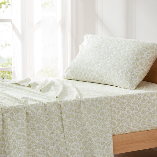 Lush Décor Floral Jacobean Cotton Sheet Set