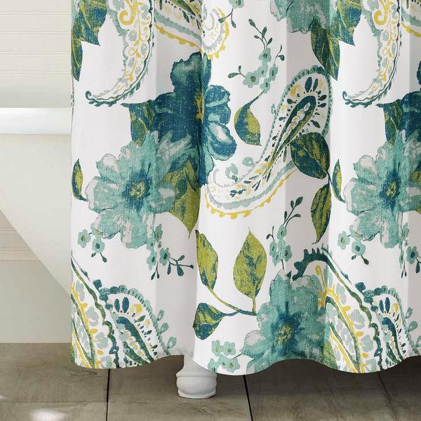 Lush Décor Floral Paisley Shower Curtain