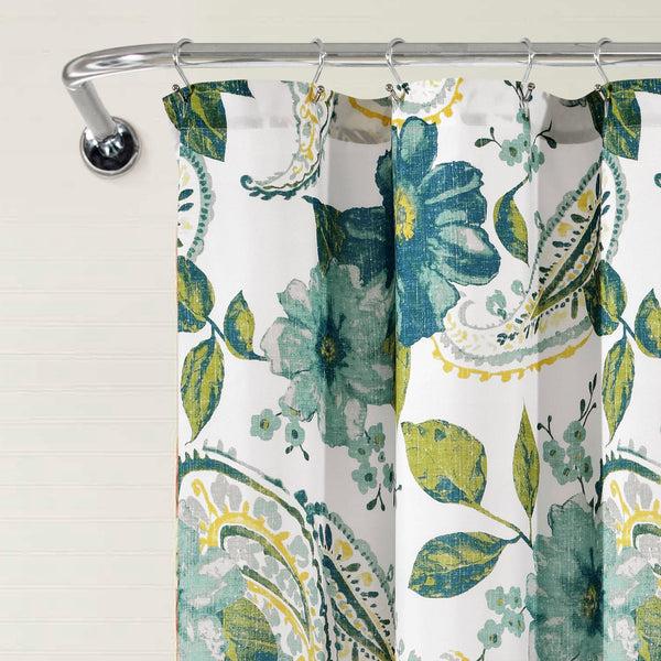 Lush Décor Floral Paisley Shower Curtain