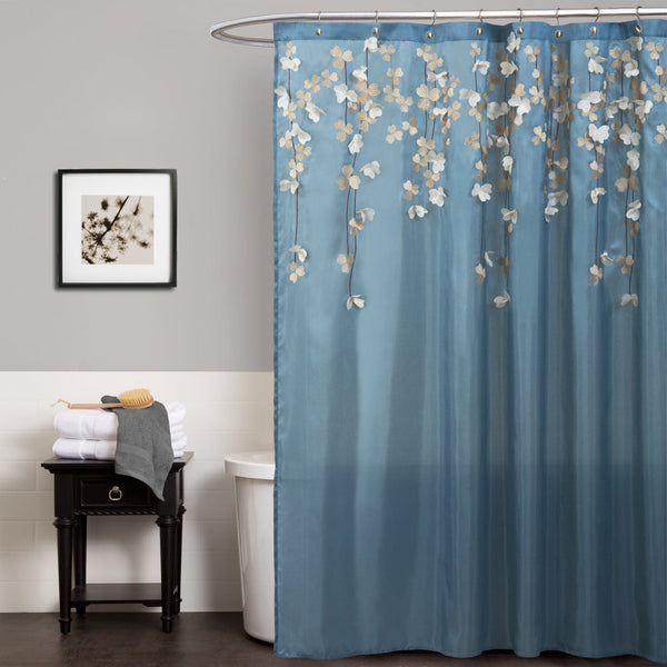 Lush Décor Flower Drops Shower Curtain
