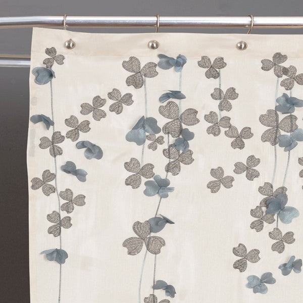 Lush Décor Flower Drops Shower Curtain