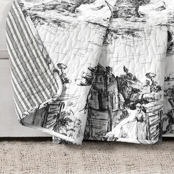 Lush Décor French Country Toile Throw