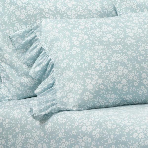 Lush Décor Garden Of Flowers Ruffle Sheet Set