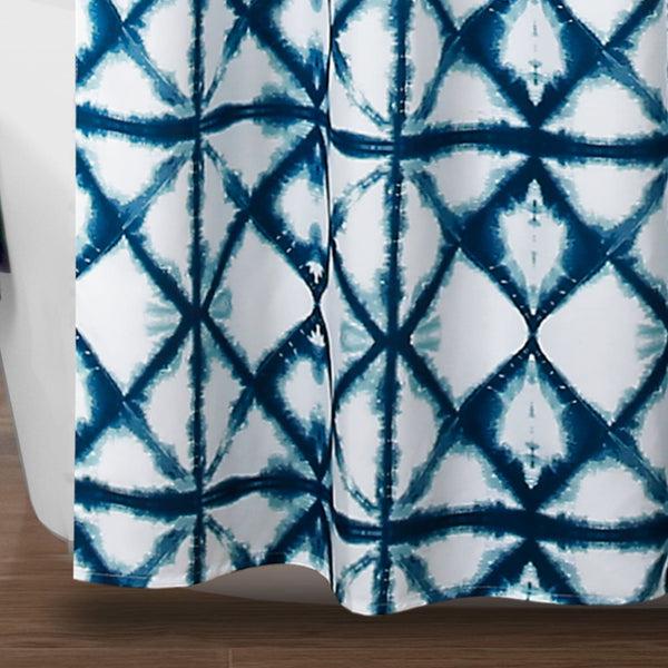 Lush Décor Geo Shibori Shower Curtain